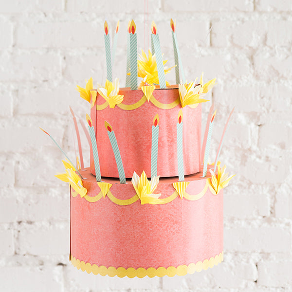 Birthday Cake Chandelier, PDF Printable