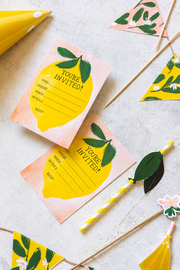 Lemon Birthday Suite, PDF Printable - The House That Lars Built