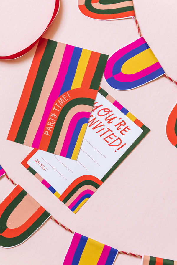 Rainbow Party Birthday Suite, PDF Printable - The House That Lars Built