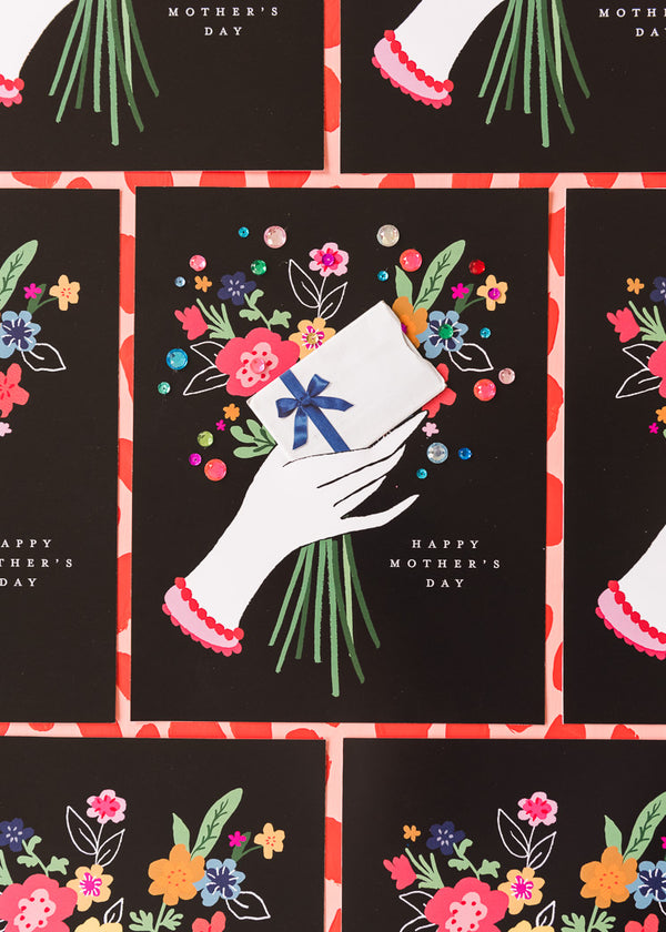 Mother's Day Gift Card Bouquet Illustration, PDF Printable - The House ...