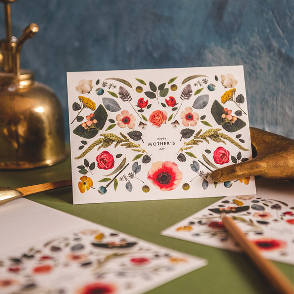 Scandinavian Floral Mother's Day Card