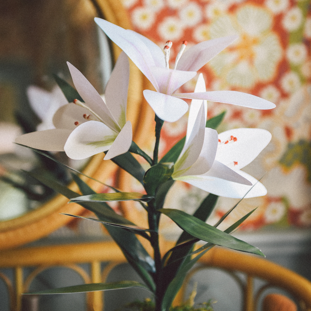 printable lily flower Potted Paper Easter Lily, PDF Printable