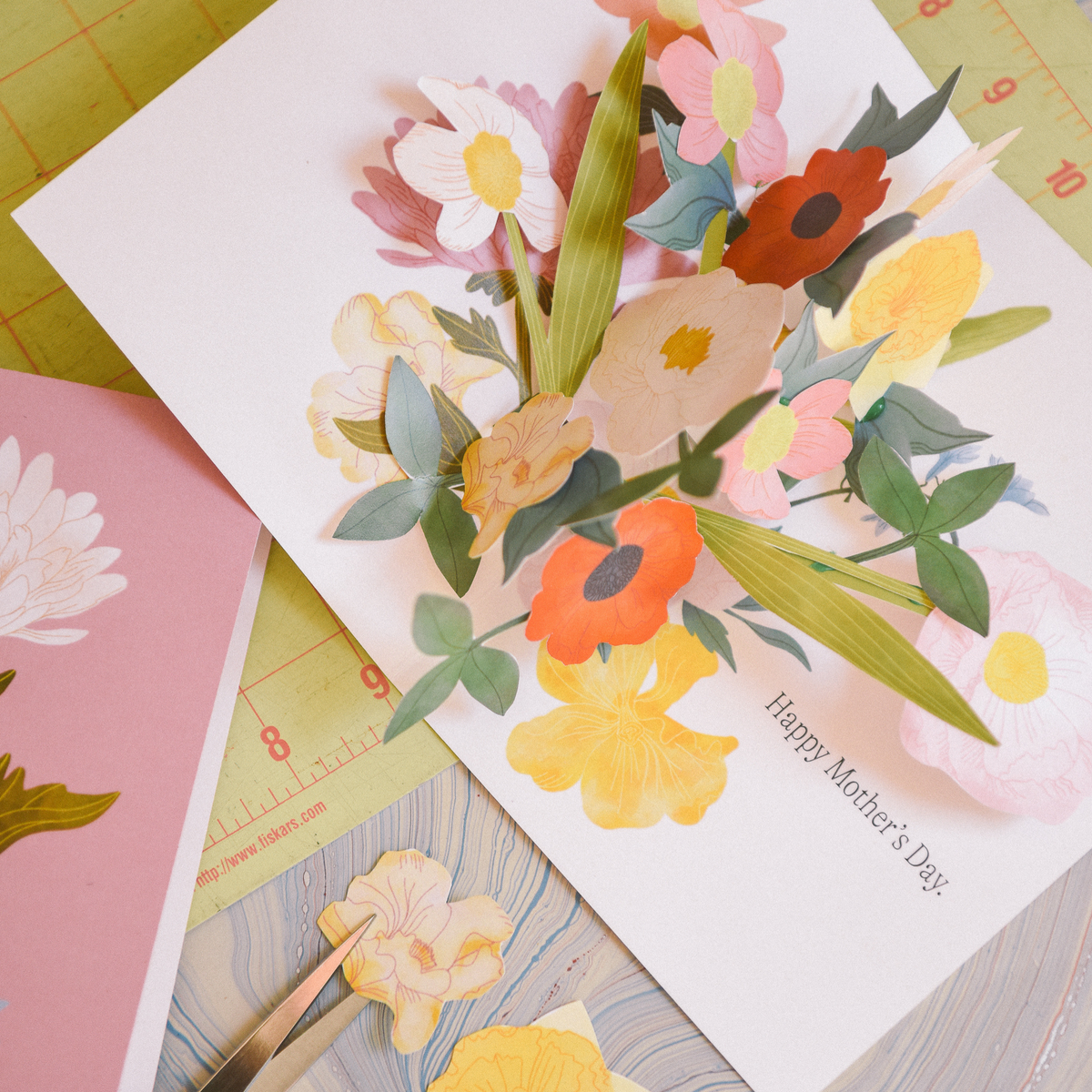Pop Up Mother&#39;s Day Card, PDF Printable