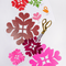 Valentine Snowflakes, SVG & PDF Template