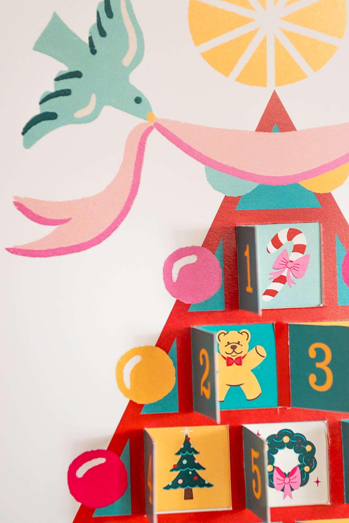 Christmas Tree Advent Calendar, PDF Printable