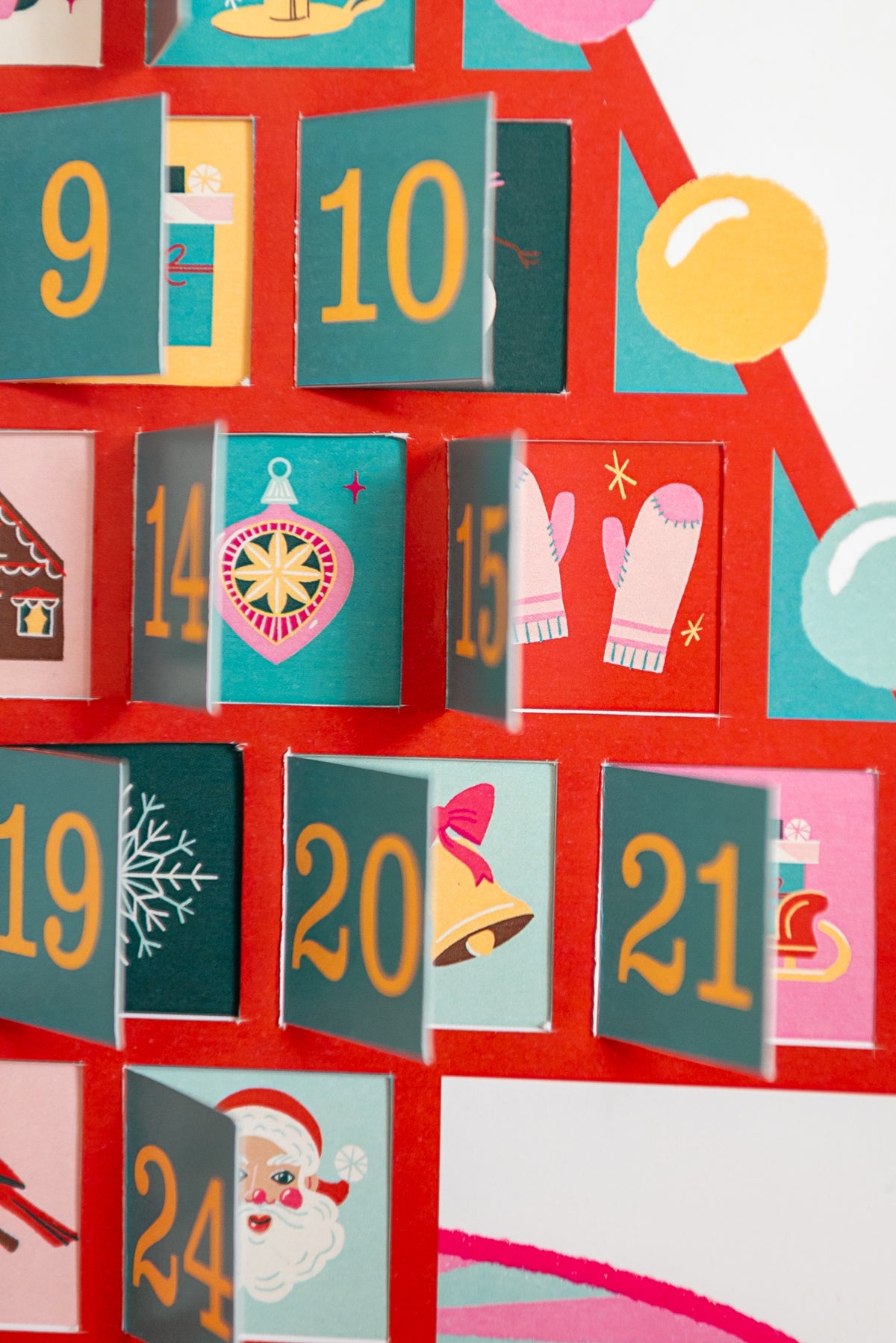 Christmas Tree Advent Calendar, PDF Printable