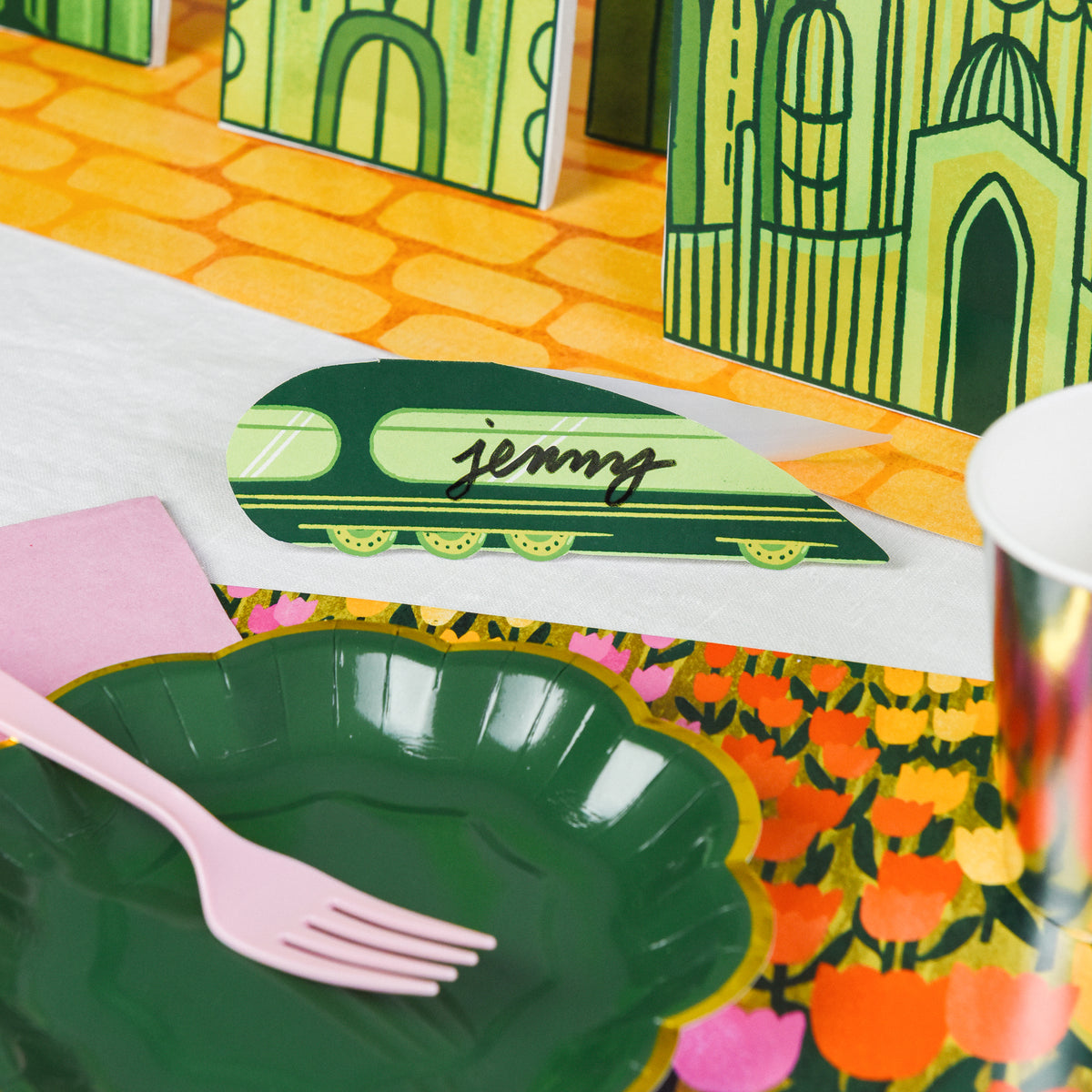 Emerald City Tablescape, PDF Printable