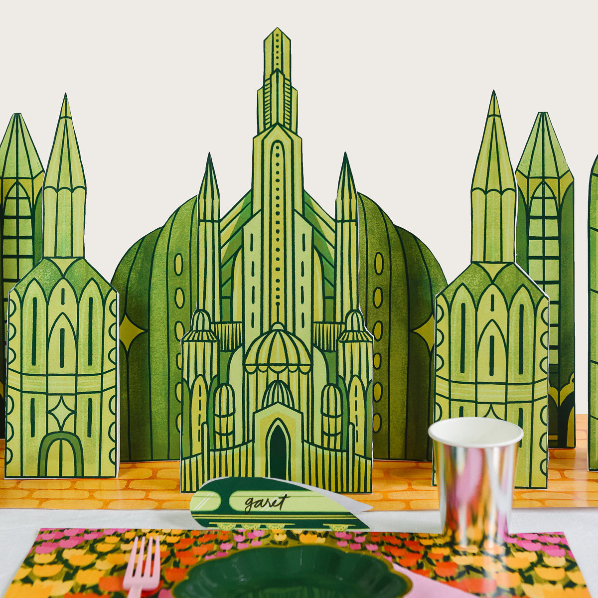 Emerald City Tablescape, PDF Printable