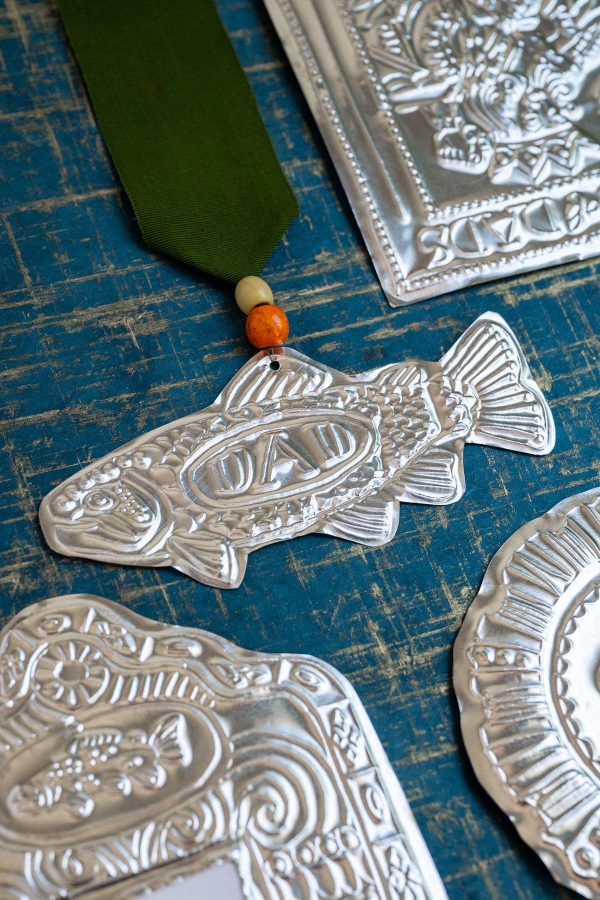Tin Embossing Father's Day Ornaments, PDF Template