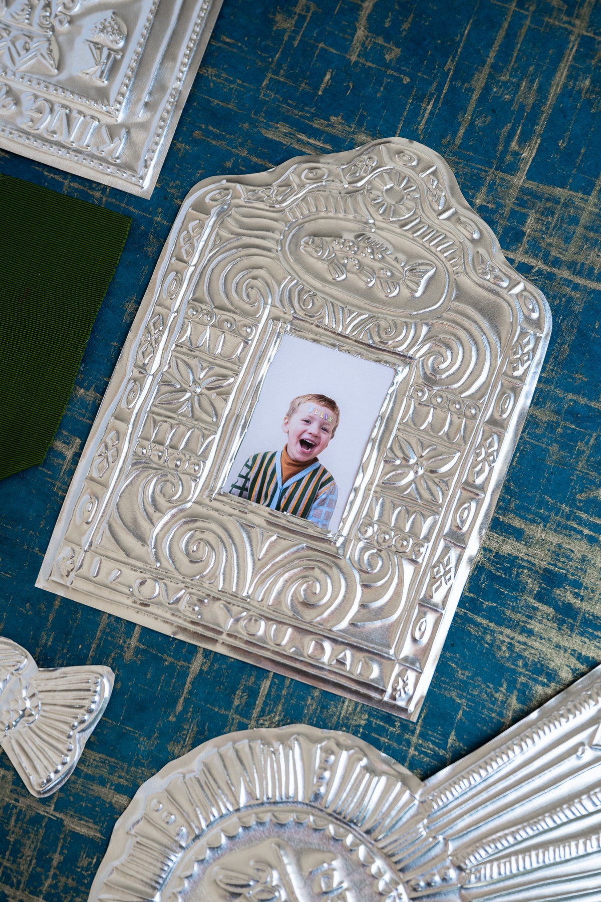 Tin Embossing Father's Day Ornaments, PDF Template