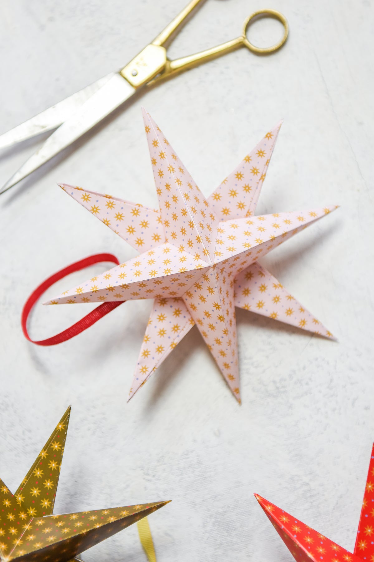 3D Star Ornament, PDF Printable