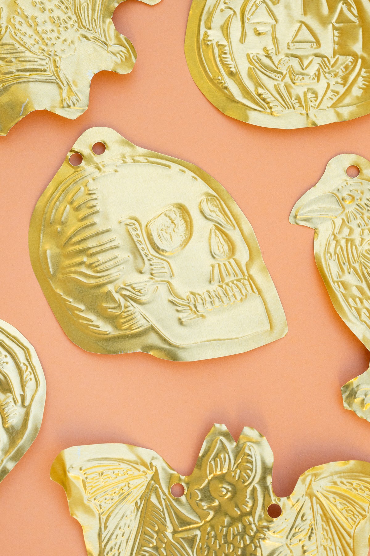 Tin Embossing Halloween Ornaments, PDF Template