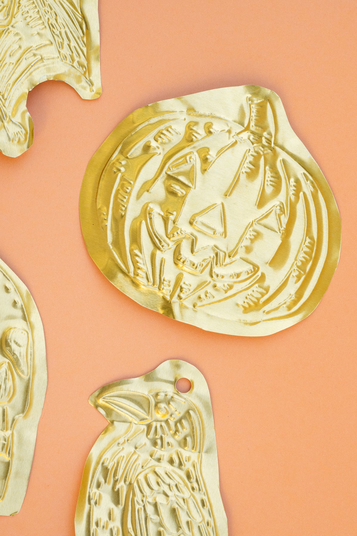 Tin Embossing Halloween Ornaments, PDF Template
