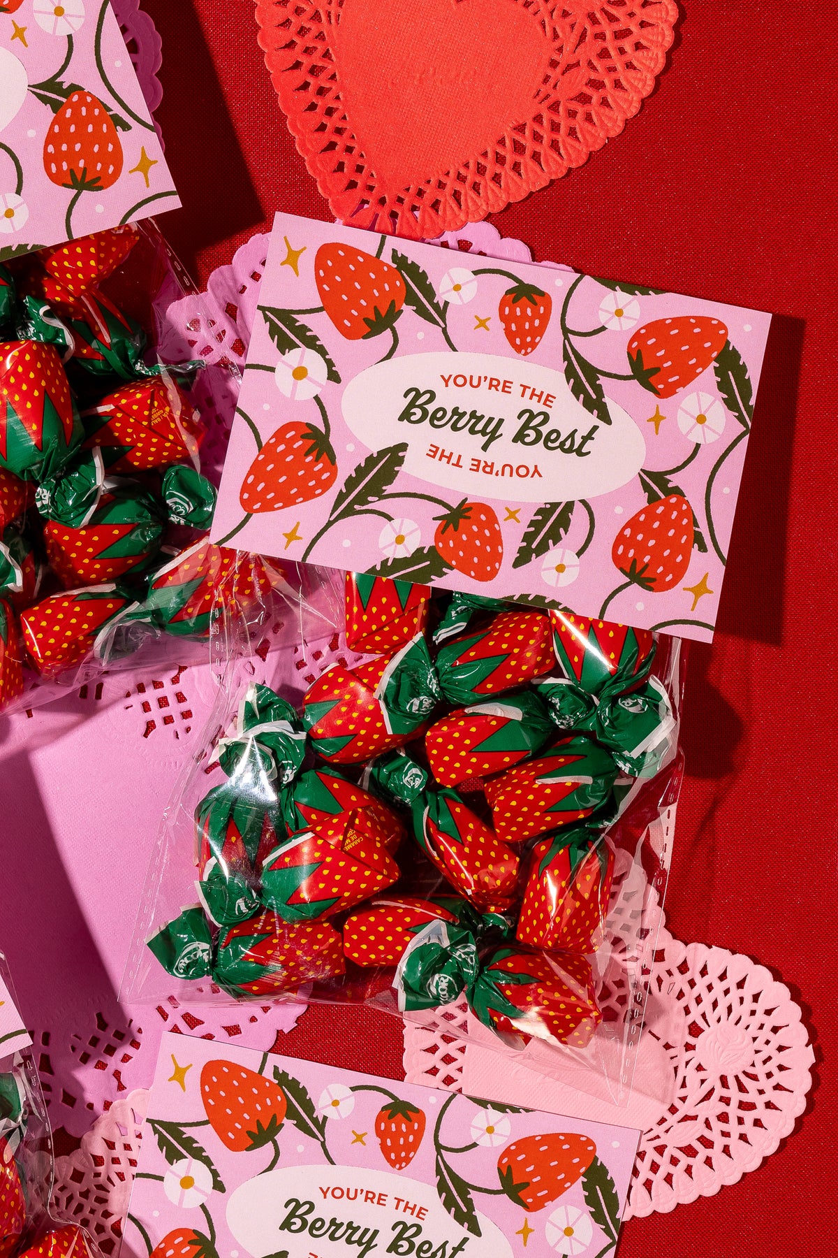 Strawberry Candy Valentine, PDF Printable