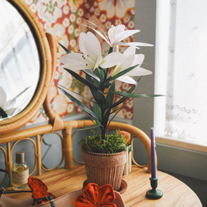 potted easter plants Potted Paper Easter Lily, PDF Printable