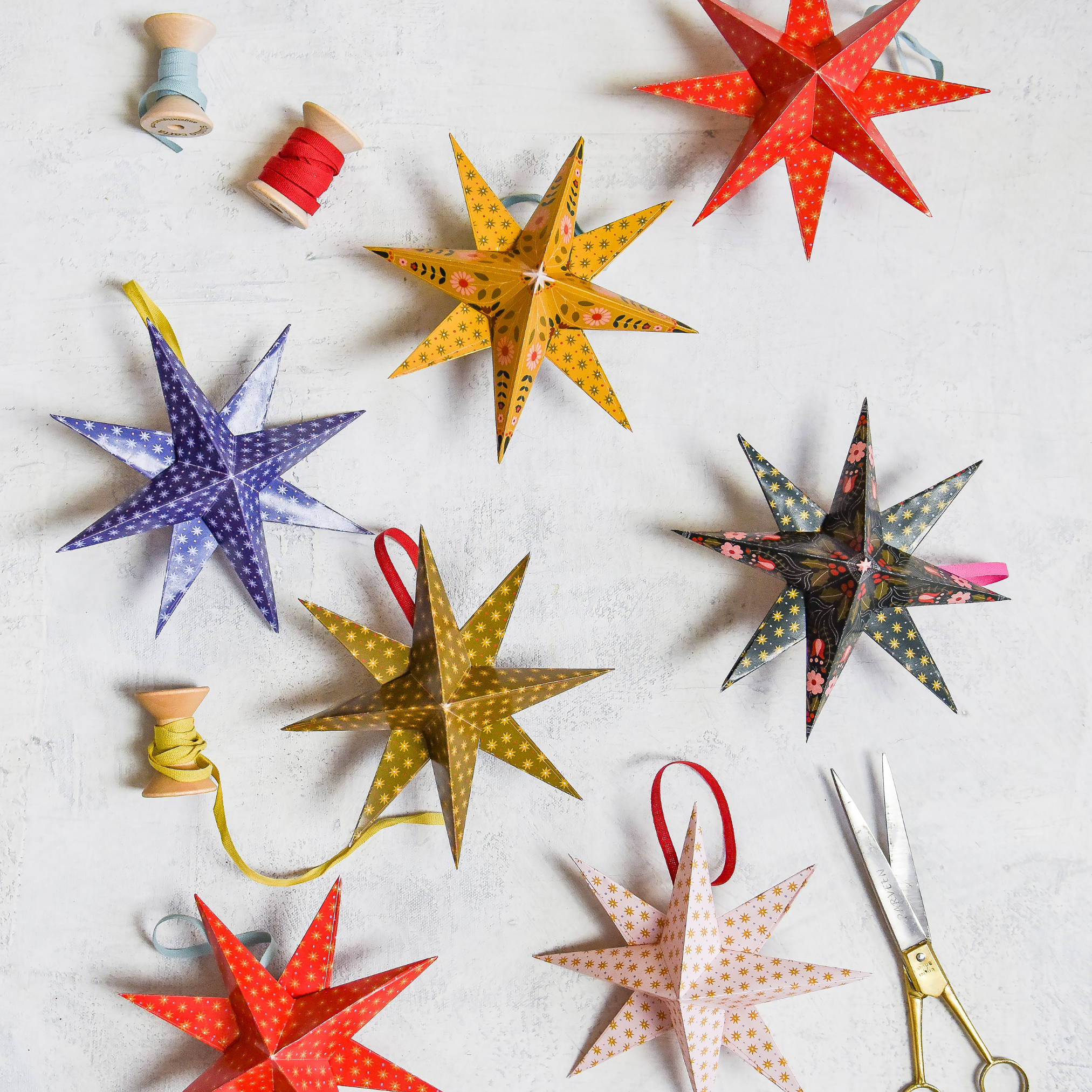 3D Star Ornament, PDF Printable The House That Lars Built