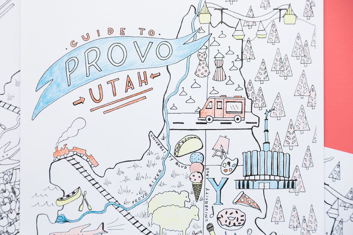 Guide to Provo Utah Coloring Page, PDF Printable