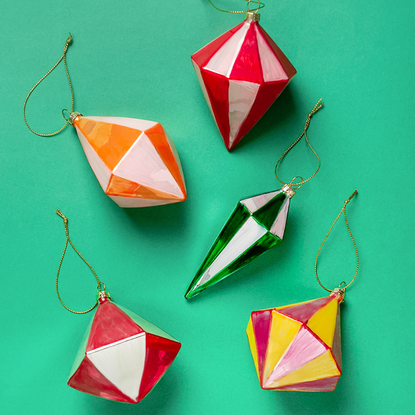 Geometric Spindles Ornament