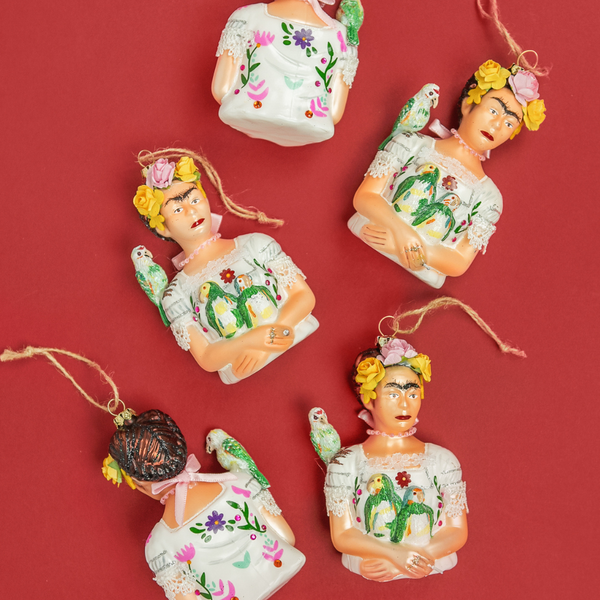 Frida Kahlo Parrots Ornament