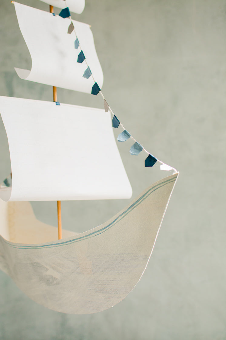 Paper Ship Mobile, SVG Template