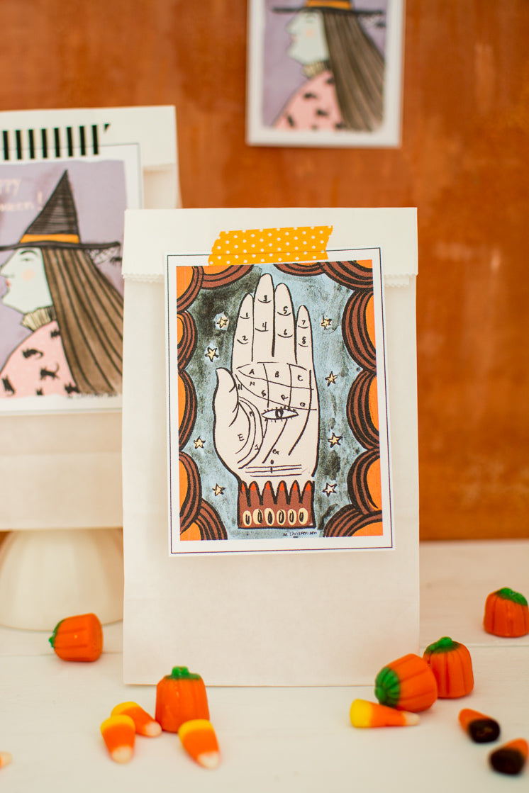 Trick or Treat Halloween Cards, PDF Printable