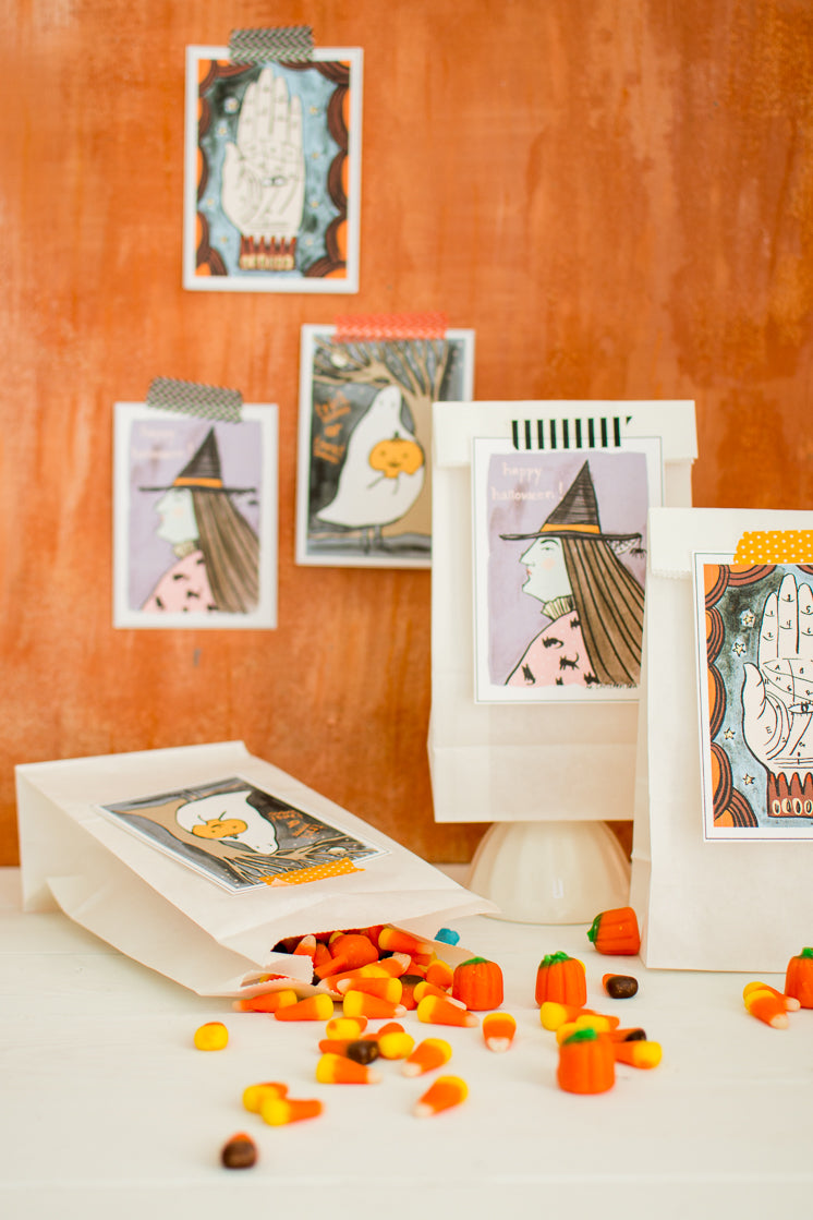 Trick or Treat Halloween Cards, PDF Printable