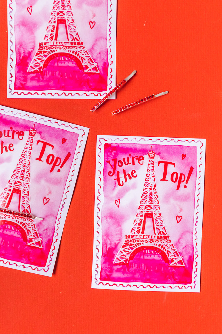 You&#39;re the Top! Valentine by Jessie Kanelos Weiner, PDF Printable