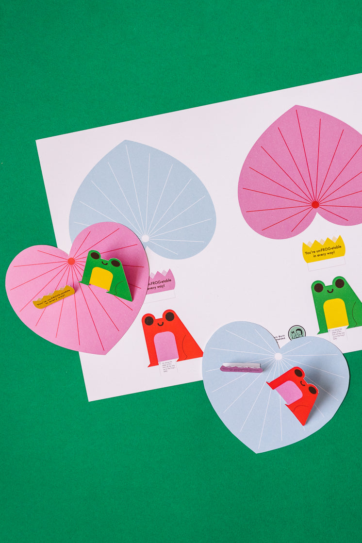 3D UnFROGettable Valentine by Michéle Brummer Everett, PDF Printable