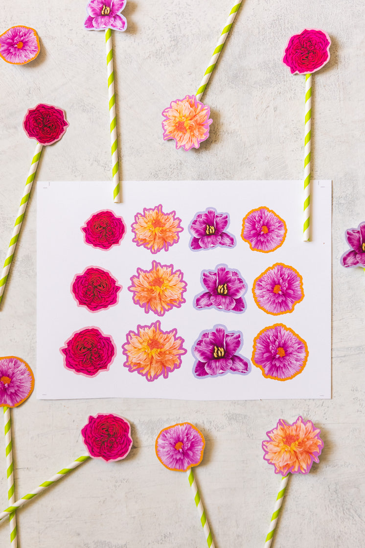 Floral Birthday Suite, PDF Printable - The House That Lars Built