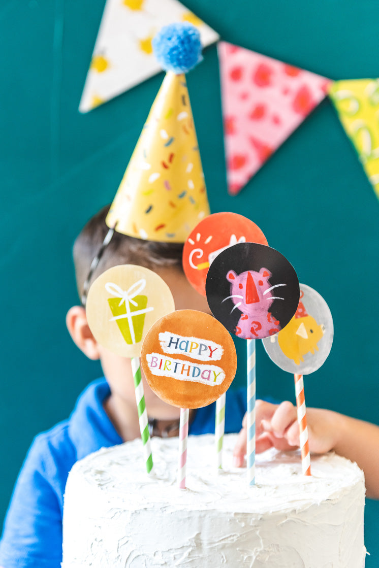 Animal Menagerie Birthday Suite, PDF Printable