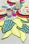 Tropical Paper Leaf Table Runner, PDF Template