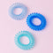 Blue Ombre Spiral Hair Ties (Set of 3)