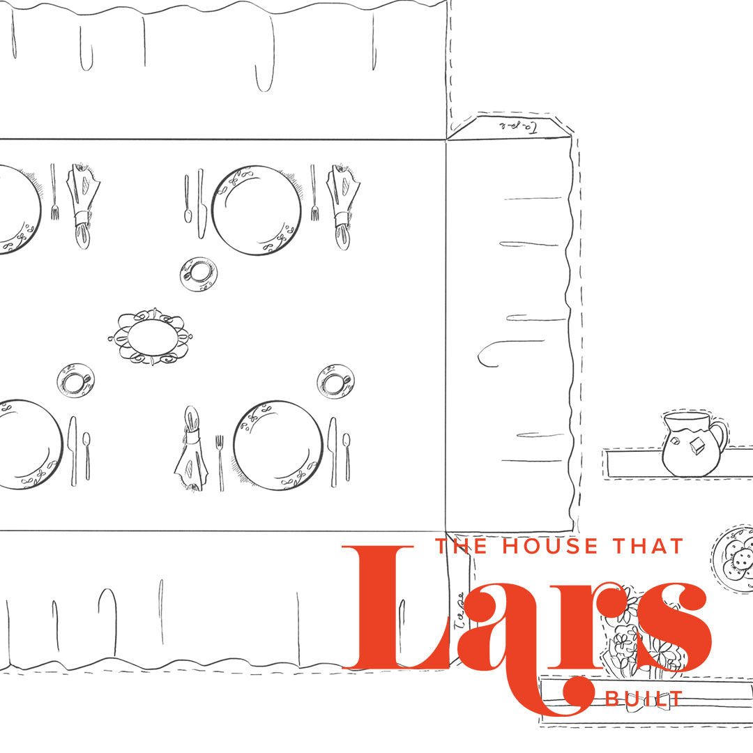 Paper Bunny Tablescape Coloring Page, PDF Printable
