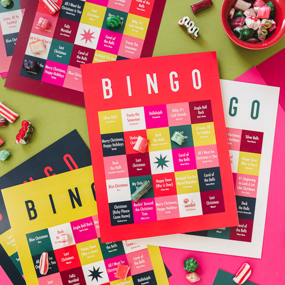 Christmas Song Bingo, PDF Printable