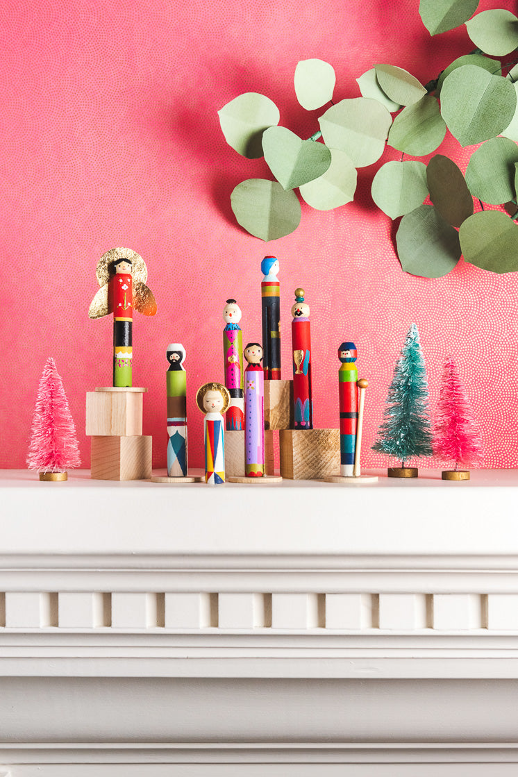 Clothespin Mid-Century Nativity That Lars Made, E-Book