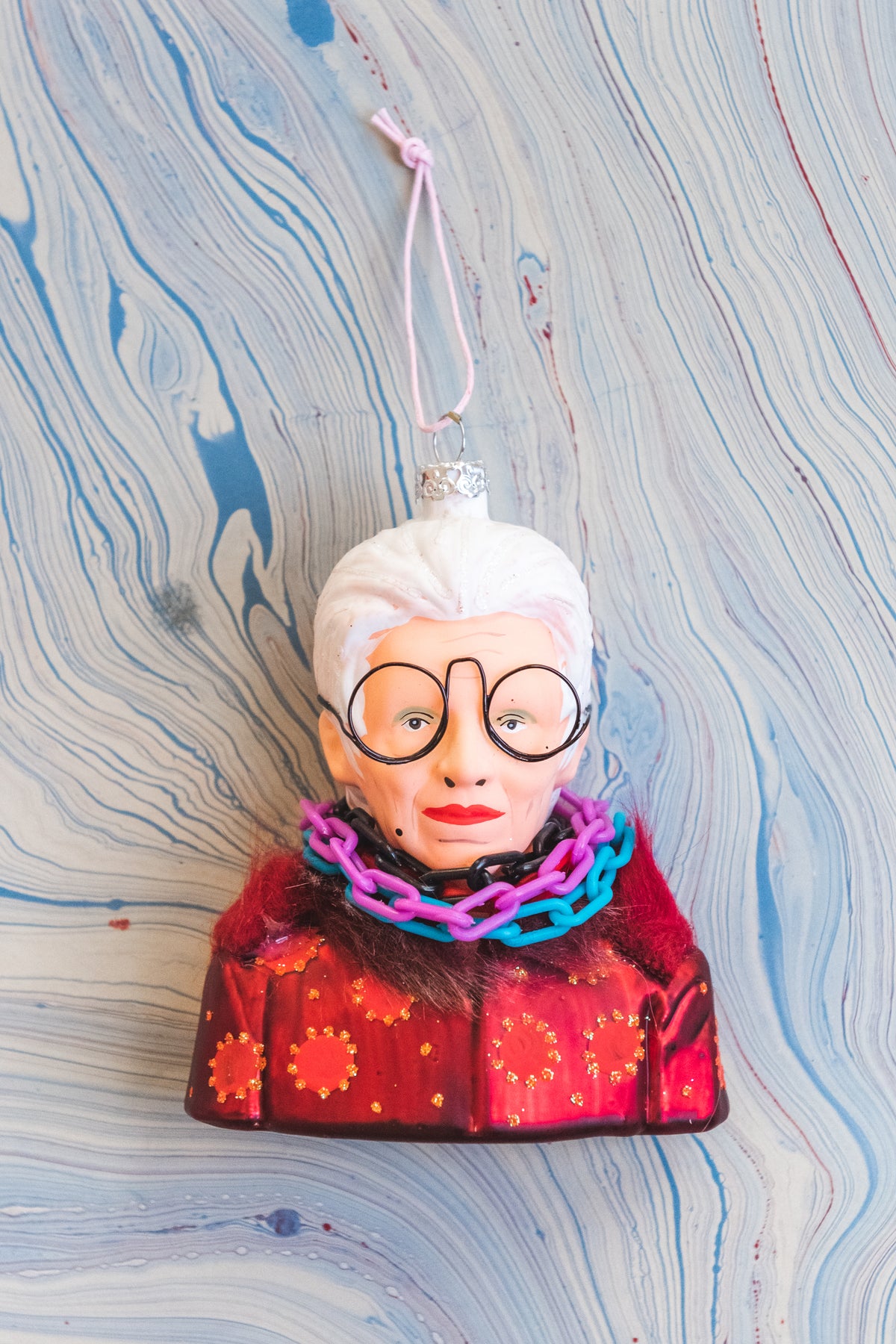 Iris Apfel Bust Ornament