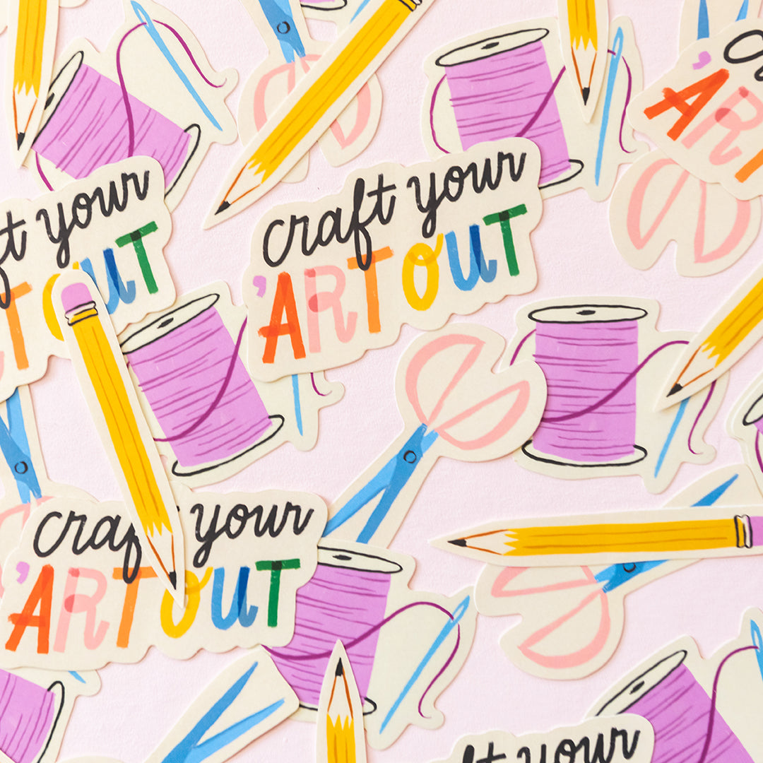 Craft Your 'Art Out Sticker Pack (Set of 4)