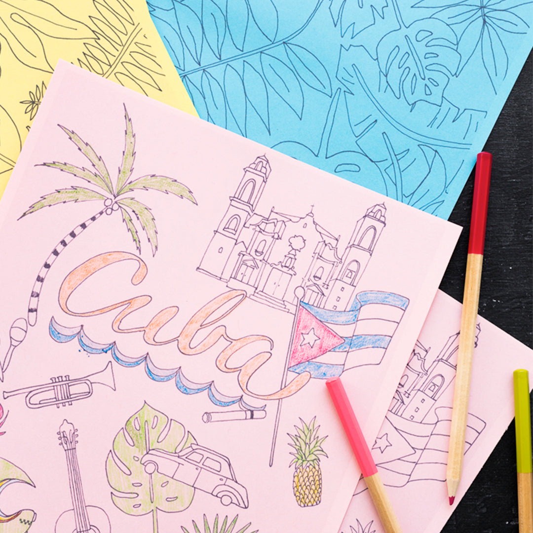 Cuba Coloring Pages, PDF Printable - The House That Lars Built