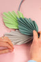 Small Paper Palm Leaf Wreath, PDF Template