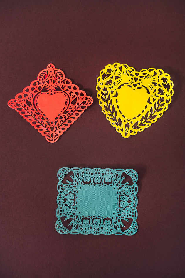 DIY Doily Valentines, SVG &amp; PDF Template