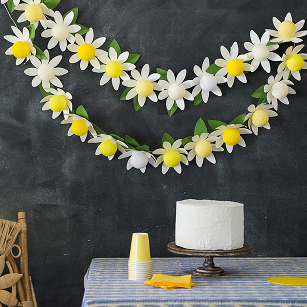 DIY Daisy String Lights, SVG &amp; PDF Template