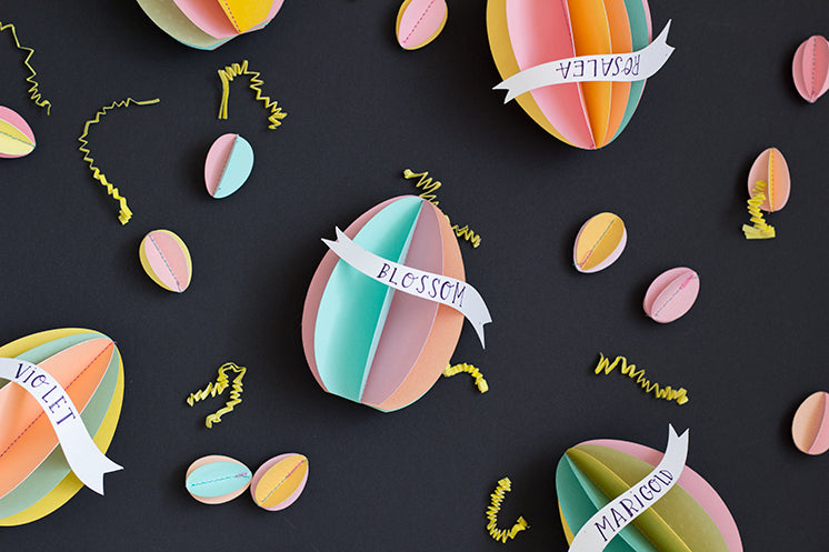 DIY Easter Egg Name Tags, SVG &amp; PDF Template