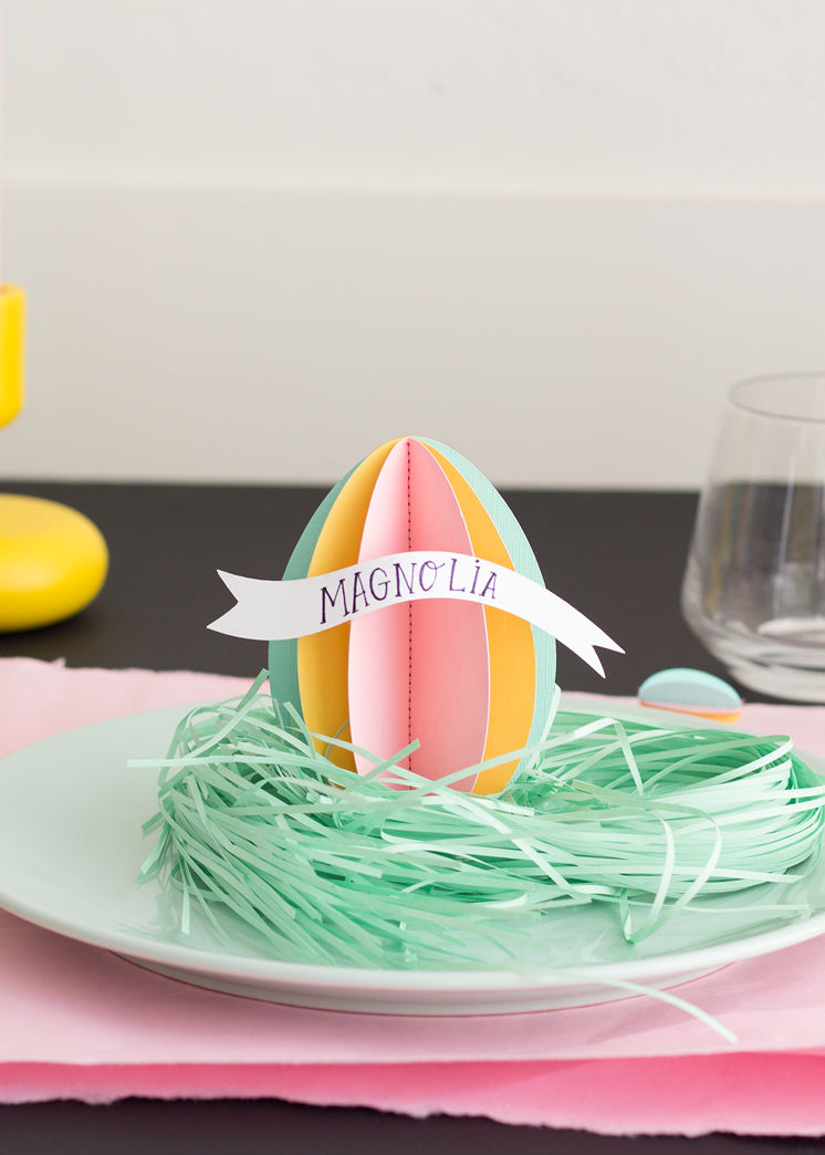 DIY Easter Egg Name Tags, SVG &amp; PDF Template