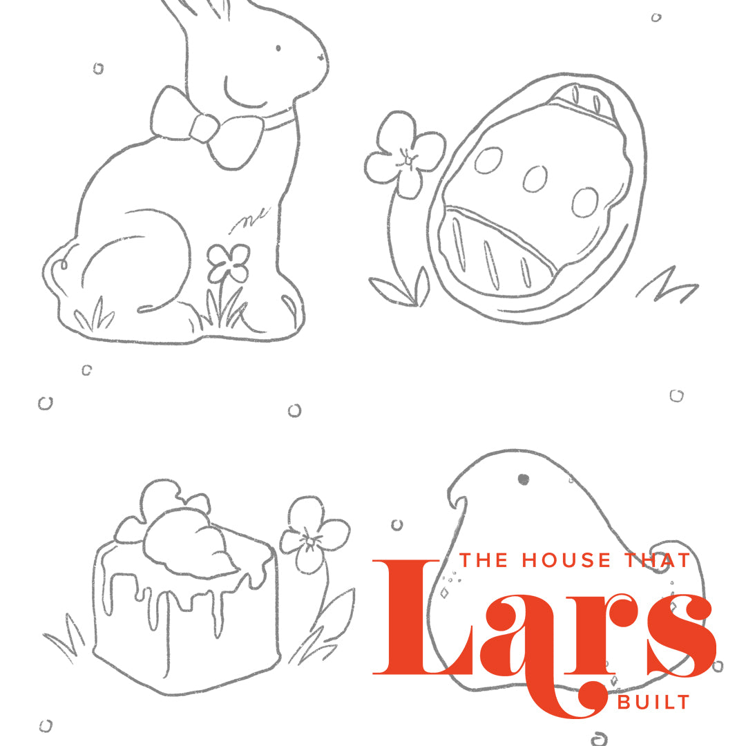 Easter Candy Coloring Page, PDF Printable