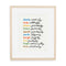 Simple Virtues Print (Ivory) by Erin Jang