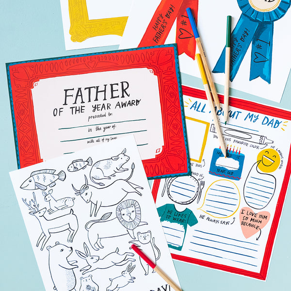 Father's Day Activity Pack, PDF Printables