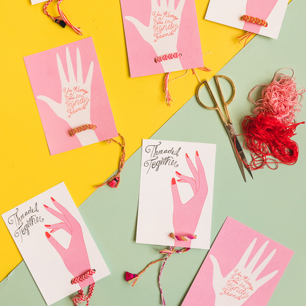 Friendship Bracelet Valentine Cards, PDF Printable – The House That ...