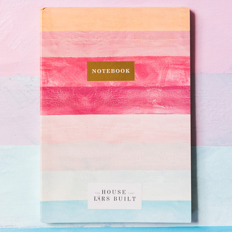 Stripe Blank Notebook