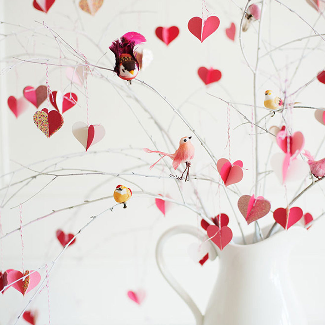 Valentine&#39;s Day Branch Heart Tree, PDF Template