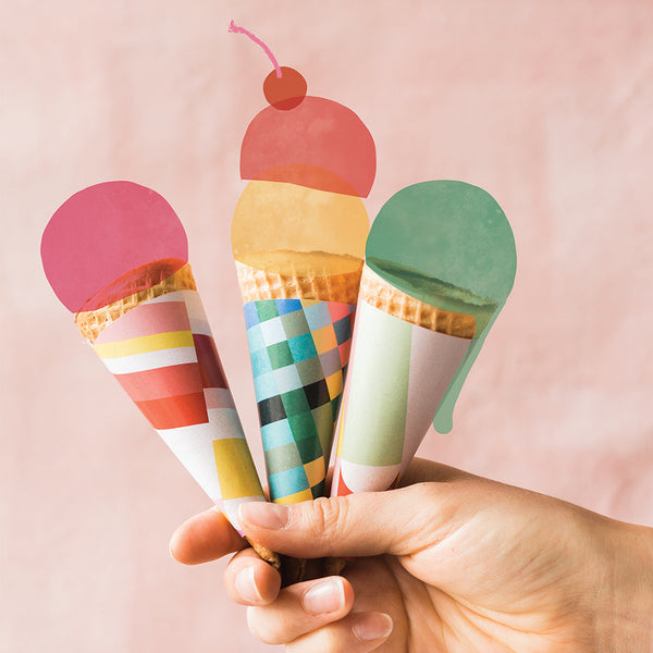 Ice Cream Cone Wrapper, PDF Printable